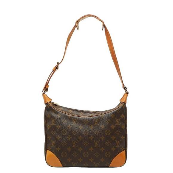 LOUIS VUITTON Brown Monogram Leather Boulogne 30 Shoulder Bag